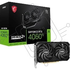 Видеокарта MSI RTX4060Ti VENTUS 2X BLACK OC PCI-E 4.0 8 ГБ GDDR6, 128 бит, DisplayPort x3, HDMI