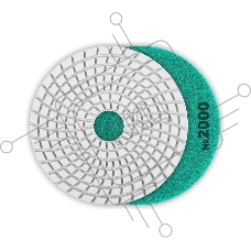 Круг ЗУБР 100мм №2000 алмазный гибкий шлифовальный круг (Черепашка) для мокрого шлифования