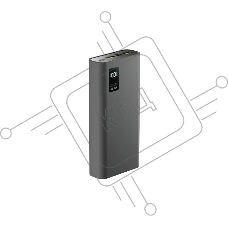 Внешний аккумулятор OLMIO QR-20, 20000mAh, 22.5W, QuickCharge3.0/PowerDelivery, LCD, серый