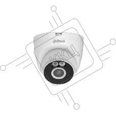 Камера видеонаблюдения IP Dahua DH-IPC-T5AP-IL-0280B Wi-Fi 2.8-2.8мм цв. (DH-T5A-IL)