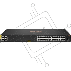 Коммутатор HPE Aruba 6100 24G CL4 4SFP+, 24×1 Гбит/с PoE+ + 4×10 Гбит/с SFP+, управляемый