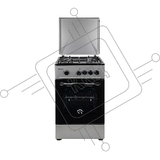 Плита газовая Kraft KF-FSK5301GS серый, конфорок 4 газовых, духовка 58 л, 50 см x 85.5 см x 55.6 см