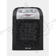 Тепловентилятор Vitek VT-2067 черный/серебристый, 1800 Вт, 15 м2, термостат