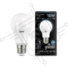 Лампа светодиодная Gauss LED A60 16W E27 1470lm 4100K 1/10/50