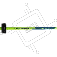 Кувалда Сибртех 6000 г, фибергласовая обрезиненная рукоятка