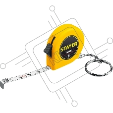 Рулетка-брелок STAYER Standard Mini цвет хромовый