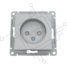 Механизм розетки 1-м СП AtlasDesign без заземл. защ. шторки 16А алюм. SchE ATN000349