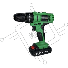 Дрель-шуруповерт Zitrek Crusher 063-4055, Аккумуляторная, 20В, 2 АКБ, Ударная, Кейс
