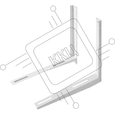 Кронштейн Ballu 500x600, пара НС-0050393 для кондиционера