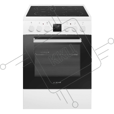 Плита электрическая Maunfeld MEC67CW08TD белый, конфорок 4 шт, духовка 59 л, 60 см x 85 см x 60 см