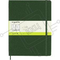 Блокнот Moleskine CLASSIC QP092K15 XLarge 190х250мм, 192 страниц, нелинованный, твердая обложка, зеленый