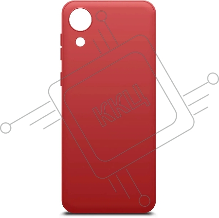 Чехол (клип-кейс) BORASCO Microfiber Case, для Samsung Galaxy A03 Core, красный [40945]