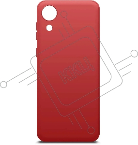 Чехол (клип-кейс) BORASCO Microfiber Case, для Samsung Galaxy A03 Core, красный [40945]