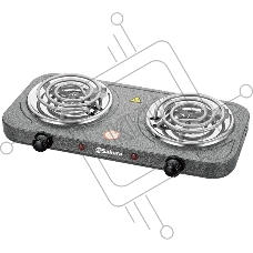 Плитка электрическая Sakura ПЭ-03 2000 Вт, 140/140мм 2 конф/спир графит