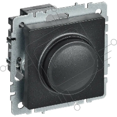 Светорегулятор поворотно-нажимной IEK Brite СС10-1-0-БрЧ (BR-D20-0600-K02) 600 Вт черный