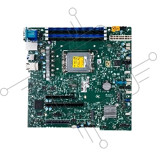 Материнская плата Supermicro X13SCH-F, LGA1700, Intel C266, 4xDDR5, 8xSATA, 2xM.2, 1xPCIe 5.0 x16, 2xPCIe 4.0 x4, 1xVGA, 2x1Gb LAN, 4xUSB, 0x3.5 мм, microATX