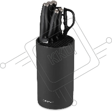 Набор кухонных ножей Rondell Florett RD-1582, черный