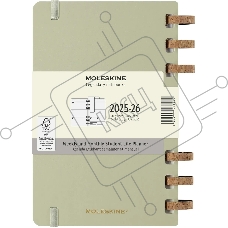 Еженедельник Moleskine ACADEMIC SPIRAL DHSPK5212AMWH3 Large 150х210мм 200стр. кремовые страницы спираль киви