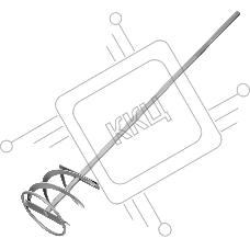 Миксер Сибртех для красок и штукатурных смесей, 100х10х600 мм, шестигранный хвостовик