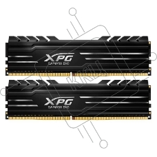 Оперативная память XPG Gammix D10, DDR4, 16GB (2x8GB), 3200MHz, CL16, UDIMM, с радиатором, черный