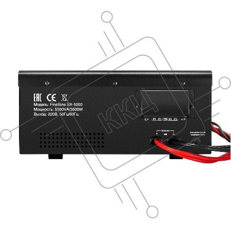 Комплект ИБП EX296004RUS + батарея 100Aч EX285656RUS 4шт (инвертор, синус, для котла, настенный) ExeGate FineSine SX-5000.LCD.AVR.2SH.T <5000VA/3500W, чистая синусоида, цветной LCD-дисплей, AVR, 2*Schuko+клеммы, линейно-интерактивный, крепление настенное,