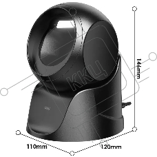 Сканер штрих-кода DELI ES231 проводной, USB, чёрный