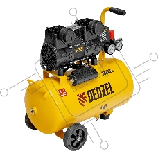 Компрессор безмасл. малошумный Denzel DLP-950/24, 950 Вт, 24 л, 2850 об/мин, 170 л/мин