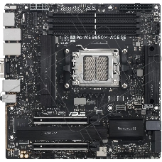 Материнская плата ASUS PRO WS B850M-ACE SE, AM5, AMD B850, 4xDDR5, 4xSATA, 2xM.2, 1xPCIe 5.0 x16, 1xPCIe 4.0 x16, 1xVGA, 1xHDMI, 1xDP, 1x2.5Gb LAN, 1x10Gb LAN, 2xUSB-C 10Gbps, 3xUSB-A 10Gbps, 2xUSB-A 2.0, 7.1, mATX