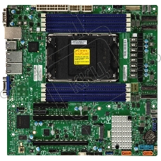 Материнская плата Supermicro X13SEM-F-B, 1xLGA-4677, Intel Xeon SP gen 4, Intel C741, 8x DDR5 4800/4400/4000 MHz. 2x1Gbe Base-T i350+1xMgmt LAN, 10xSATA3, 2xSATA-DOM, 5xUSB 3.2,  2xPCI-Ex16+1xPCI-E x8+4xMCIO x8, 2xM.2,  mATX