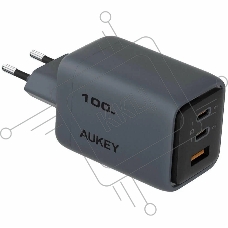 Сетевое зарядное устройство Aukey Comet Mix 100W  серый