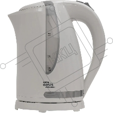 Чайник электрический Oasis K-2PW 1.7л. 2200Вт белый корпус: пластик