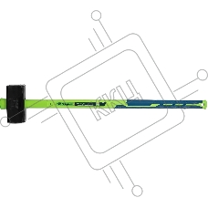 Кувалда Сибртех 7000 г, фибергласовая обрезиненная рукоятка