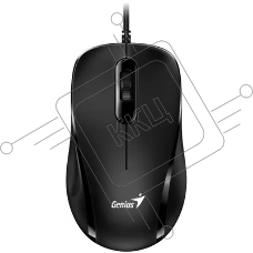 Мышь проводная Genius DX-101 черный, 1200 dpi, USB, кнопки - 3