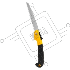 Садовая пила складная Deli DL580618 180мм 7