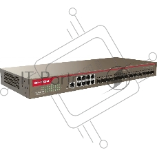 Коммутатор IP-COM G5324-16F, 8×1 Гбит/с + 16×1 Гбит/с SFP, управляемый
