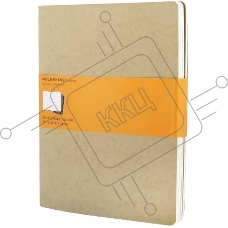 Блокнот Moleskine CAHIER JOURNAL QP421 XLarge 190х250мм обложка картон 120стр. линейка бежевый (3шт)