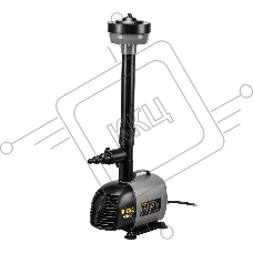 Насос фонтанный Denzel FNP110-34, 112 Вт, подъем 3,4 м, 3400 л/ч, колокольчик/каскад/гейзер