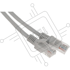 Патч-корд Premier PP12-1M 1000Гбит/с UTP 4 пары cat.5E CCA molded 1м серый RJ-45 (m)-RJ-45 (m)