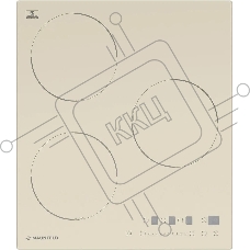 Индукционная варочная панель Maunfeld EVI.453-BG, конфорок: 3 шт., стеклокерамика, независимая, бежевый