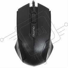 Мышь проводная Qumo Office M14 черный, 1000 dpi, USB, кнопки - 3
