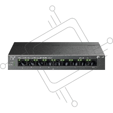 Настольный коммутатор TP-Link LS109P с 9 портами 10/100 Мбит/с (8 портов PoE+)