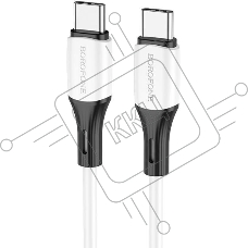 Кабель BOROFONE (6974443384819) BX79 силикон 1м USB 3.0A PD 60W для Type-C Type-C белый 1 м