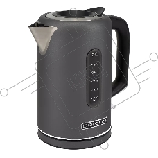 Чайник электрический Polaris PWK-1729СA графитовый, 2200 Вт, 1.7 л, ВЕРХ. ЗАЛИВ, нерж.