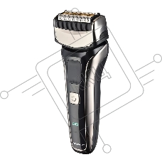 Бритва сетчатая Polaris PMF 1013RC реж.эл.:3 питан.:элек.сеть/аккум. черный/серебристый