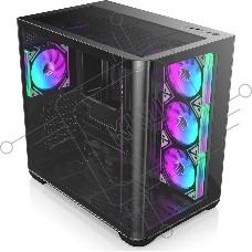 Компьютерный корпус без блока питания/ Case Raijintek ATREUS BT7, Midi-Tower, TG, 7x120mm ARGB, 2xUSB-A 3.0 + 1xUSB Type-C, E-ATX, ATX, mATX, mITX Black