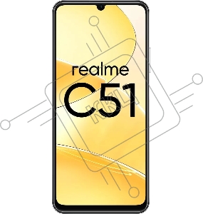 Смартфон Realme C51 RMX3830 4/128Gb черный 3G 4G 2Sim 6.74