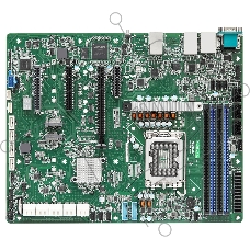 Серверная материнская плата ASRock EC266D4-4L, LGA1700, Intel C266, 4xDDR5 (ECC), 14xSATA, 2xM.2, 1xPCIe 5.0 x16, 1xPCIe 5.0 x8, 1xPCIe 4.0 x4, 1xVGA, 5x1Gb LAN (вкл. IPMI), 2xUSB-A 5Gbps, 1xCOM, ATX