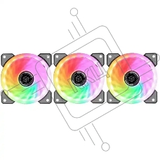 Вентилятор для корпуса Alseye CRLS-300DS черный, 120 мм, 1800 об/мин, 18.5 дБ, 4 pin