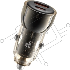 Автомобильное зарядное устройство AKSBERRY (6900286350018) X101 TYPE-C(30w)+USB-A(30W), черный