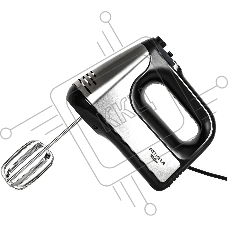 Миксер SUPRA MXS-591 500 Вт, 6 скоростей, режим Турбо, насадки для взбивания яиц и крема, насадки для замеса тяжелого теста, корпус металл/пластик, цвет:черный)